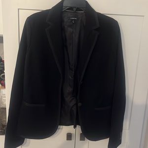 Lands’ End Size 8 Navy Wool Blazer